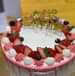 May be an image of strawberry and cake